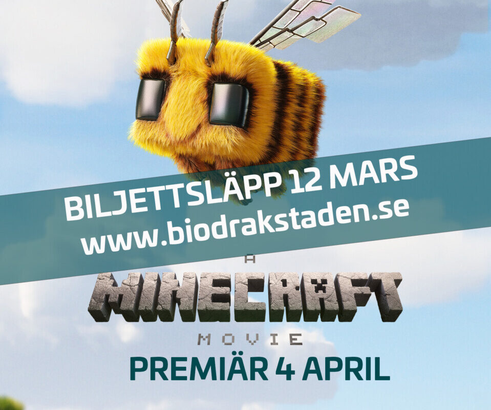 MINECRAFT BILJETTSLÄPP 12 MARS! PREMIÄR 4 APRIL